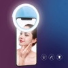 Lampka pierścieniowa na smartfona USB 3-stopniowa jasność niebieska [22080000572]